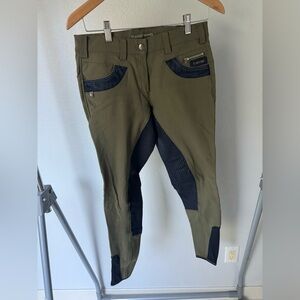 Pikeur Full Seat Contina Breech size 28/40 olive navy